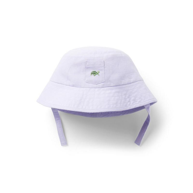 Baby Turtle Linen-Cotton Bucket Hat - Janie And Jack